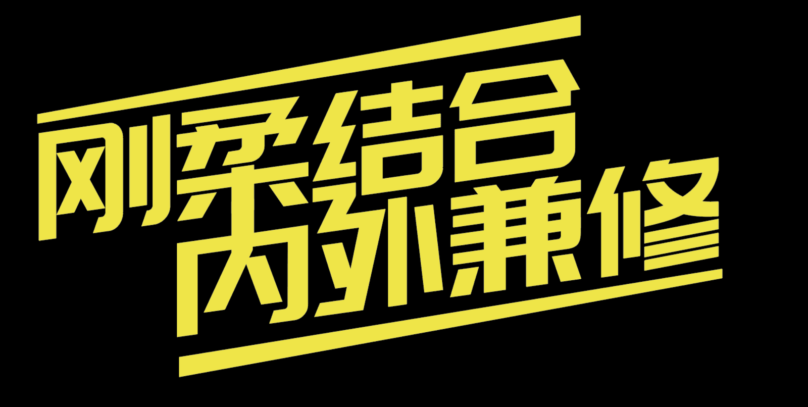 刚柔结合 内外兼修